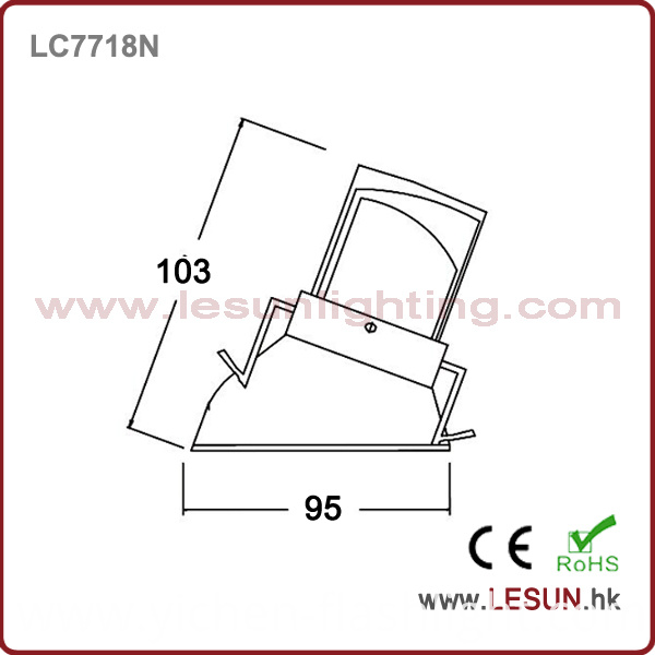 Commercial Lighting High Power LED COB Downlight 8W LC7718n